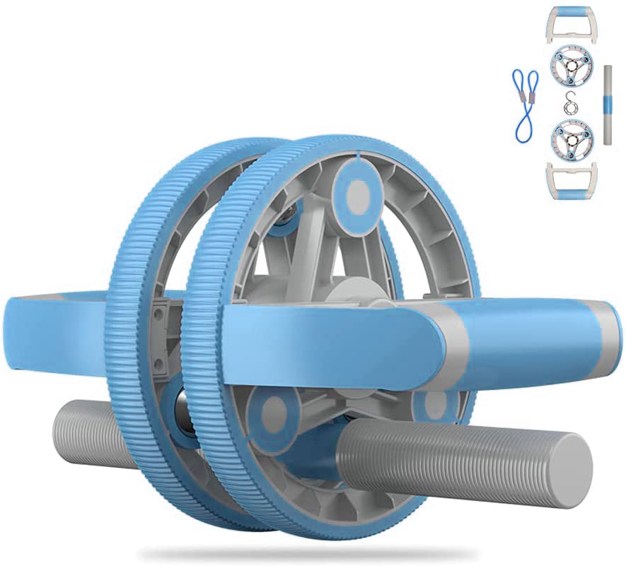 Versatile Ab Wheel with Pull Strap - Complete Gym Fitness Training Set