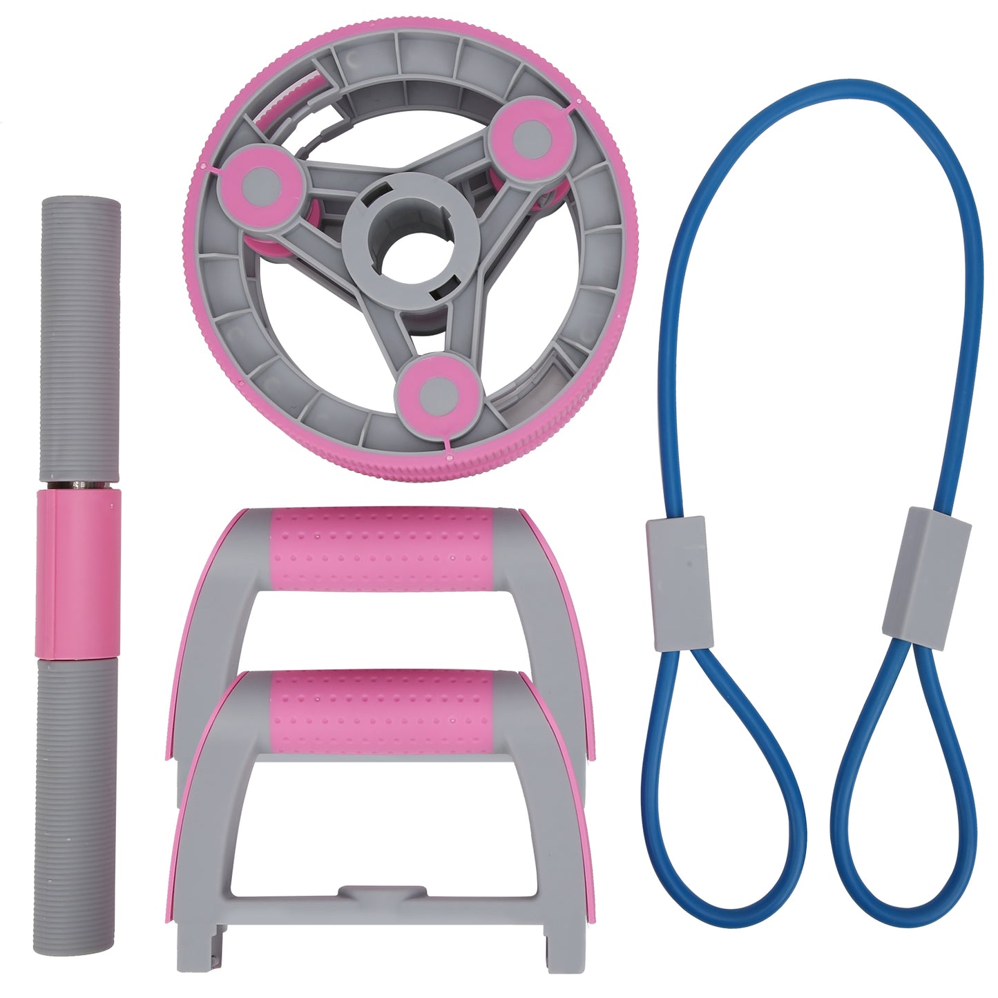 Versatile Ab Wheel with Pull Strap - Complete Gym Fitness Training Set