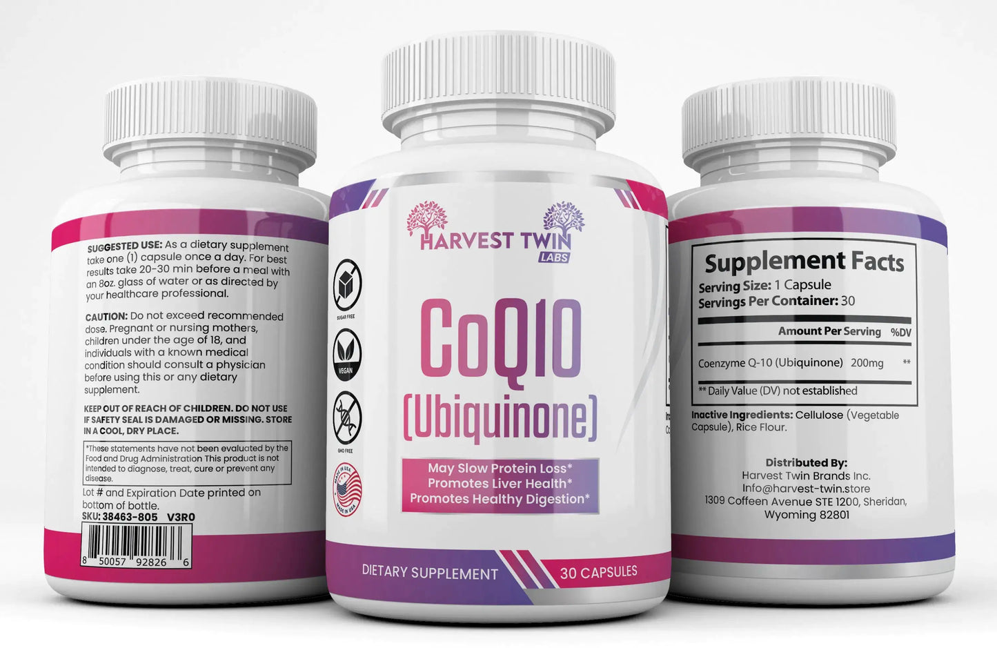 Harvest Twin Labs CoQ10 (Ubiquinone) Supplement for Optimal Health Support