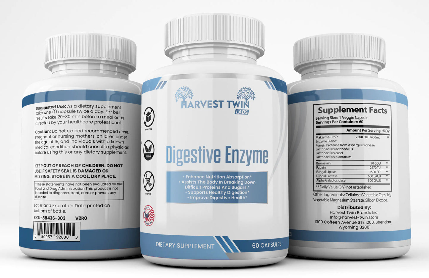 Harvest Twin Labs Digestive Enzyme Supplement