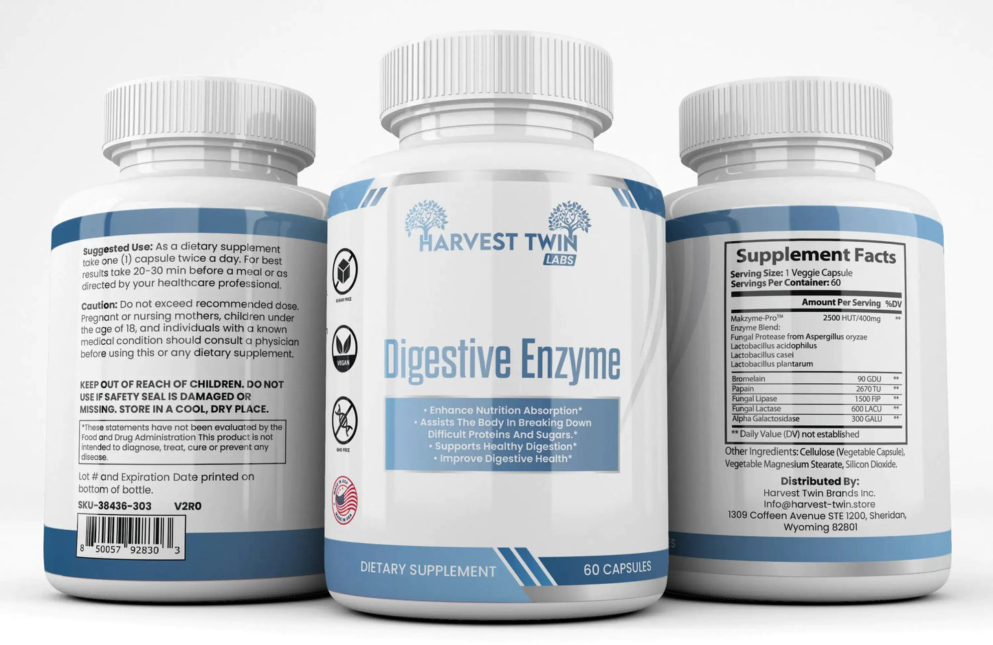 Harvest Twin Labs Digestive Enzyme Supplement