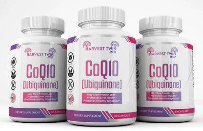 Harvest Twin Labs CoQ10 (Ubiquinone) Supplement for Optimal Health Support