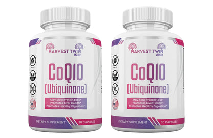 Harvest Twin Labs CoQ10 (Ubiquinone) Supplement for Optimal Health Support