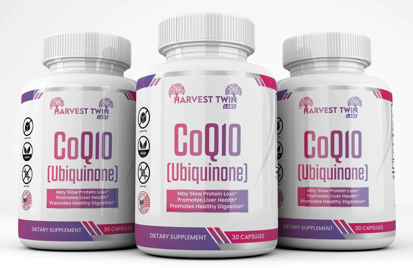Harvest Twin Labs CoQ10 (Ubiquinone) Supplement for Optimal Health Support
